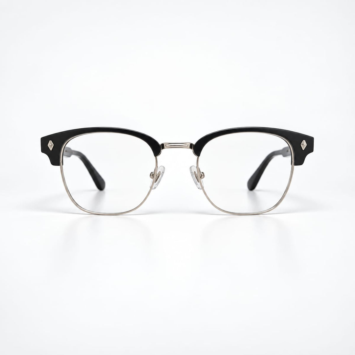 Clubmaster Black Mounted Eyeglasses For Men 655507