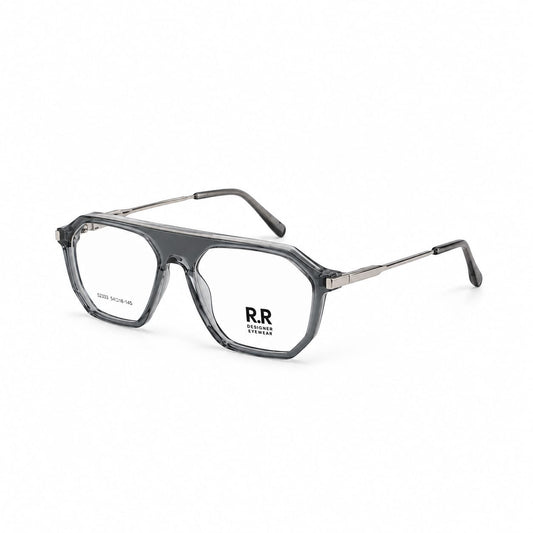 Full Rim Geometric Retro Aviator Shape Eyewear For Men 134395 - Eyedentity Opticians