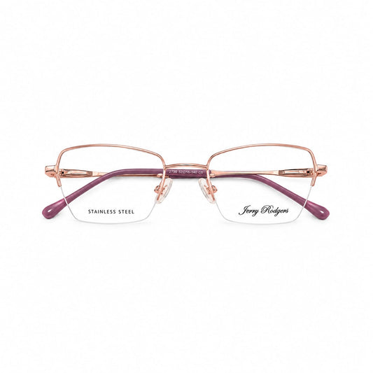 Jerry Rodgers Half Frame Geometric Rectangle Shape For Women 366144 - Eyedentity Opticians