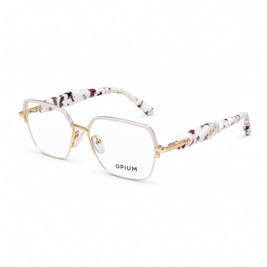Half Frame Opium Eyewear Geometric Hexagon Shape For Women 095904