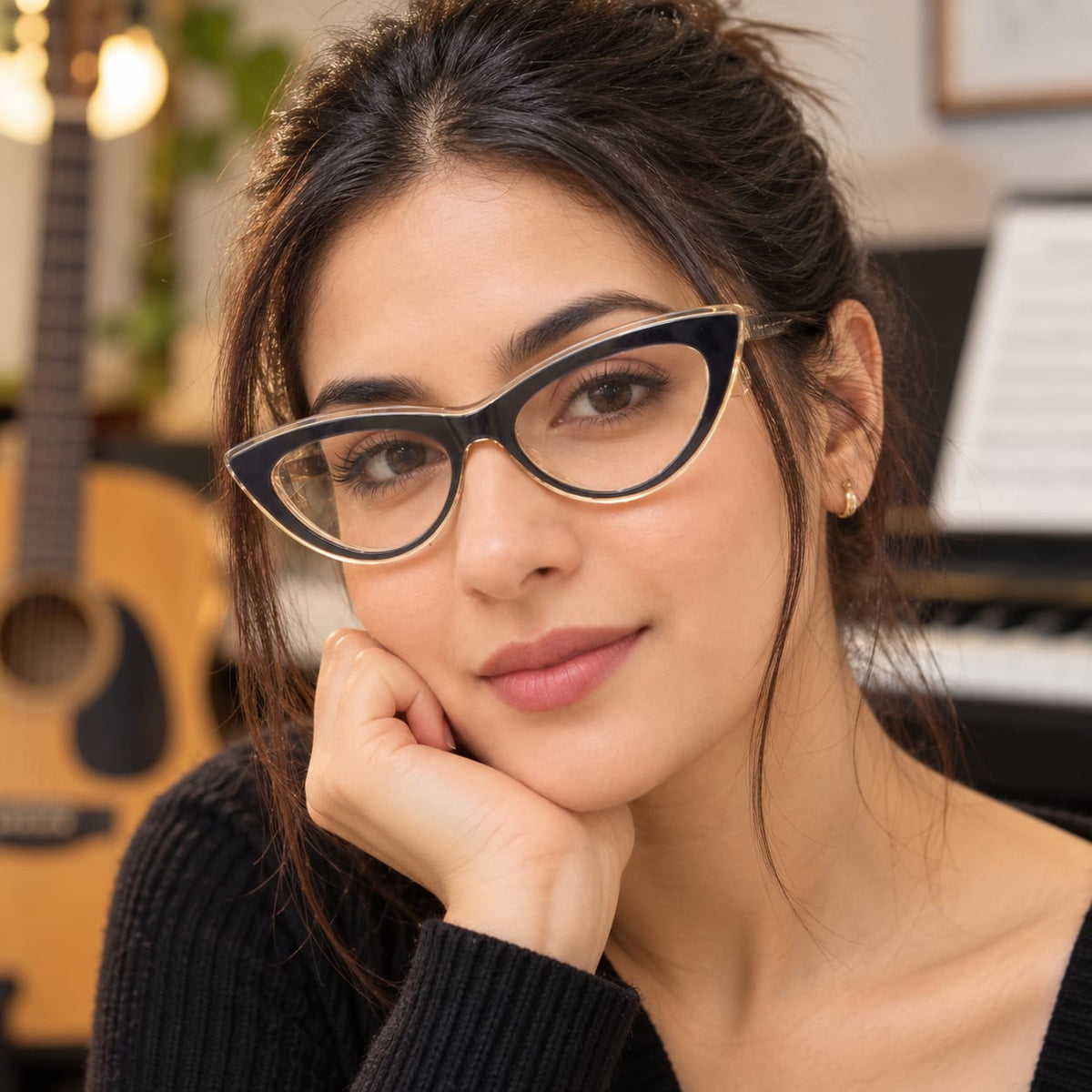 Full Frame Foss N Flories Eyewear Elongated Cat-Eye Shape For Women 116468 - Eyedentity Opticians