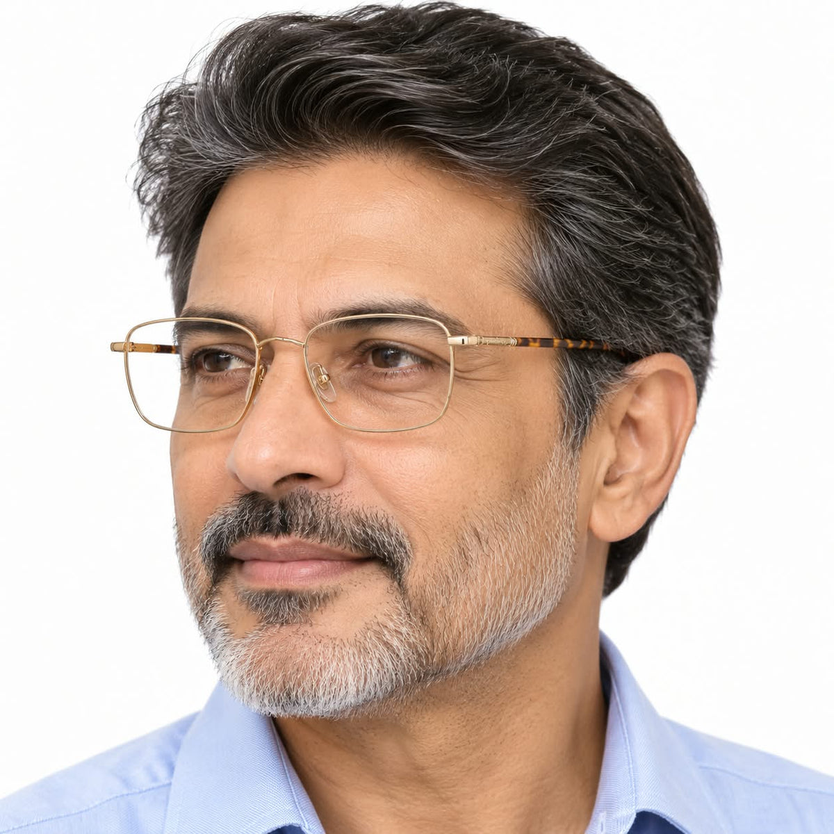 Full Rim Metal Eyewear Rectangle Shape for Men 285318