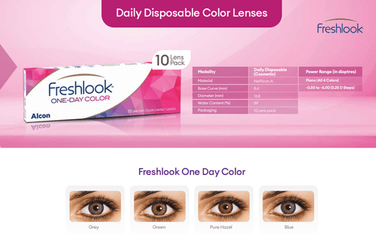 Alcon Contact Lenses Alcon Daily Color Contact Lenses >> Plano << Daily Disposable Contact Lenses