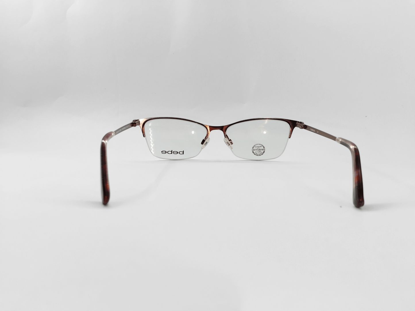 Bebe Eyeglasses Bebe Half Frame Cat-Eye For Women 676070