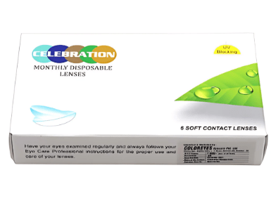 Celebration Contact Lenses Celebration >> Spherical << Monthly Disposable Contact Lenses (6 Lens Pack)