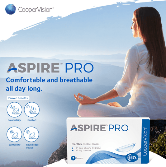 Cooper Vision Contact Lenses Cooper Vision Aspire Pro >> Spherical << Monthly Disposable Contact Lenses
