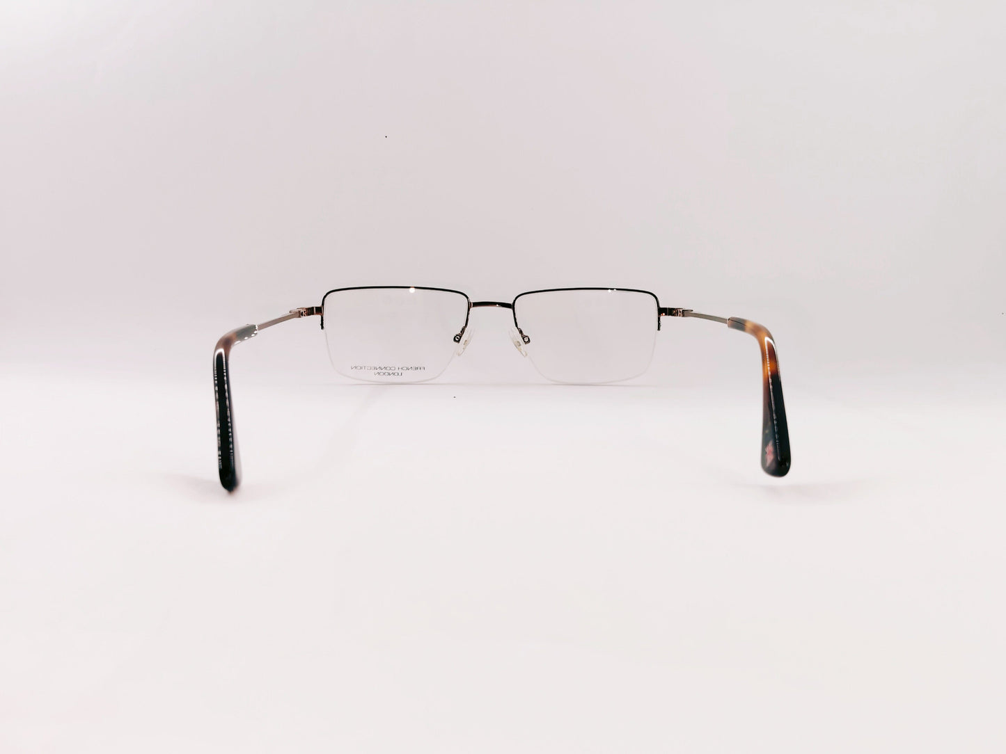 French Connection Eyeglasses French Connection Half Rim Rectangle Specs for Men 287648