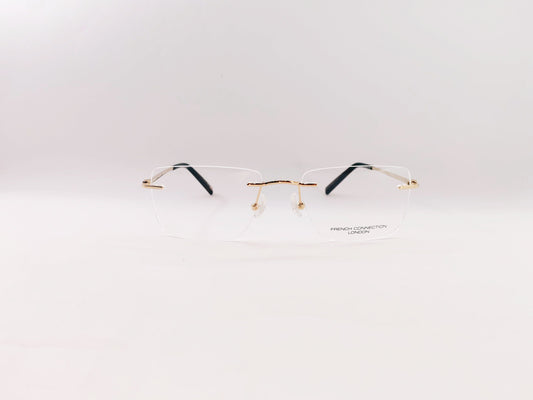 French Connection Eyeglasses French Connection Rimless Rectangle Specs For Men 117061