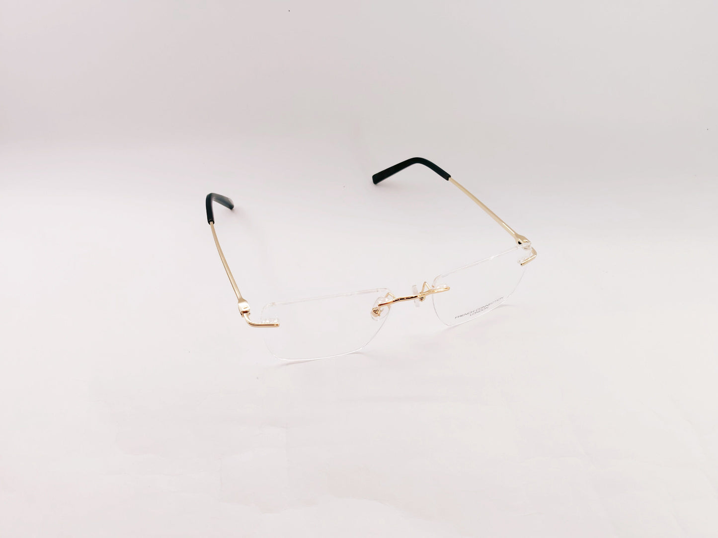 French Connection Eyeglasses French Connection Rimless Rectangle Specs For Men 117061
