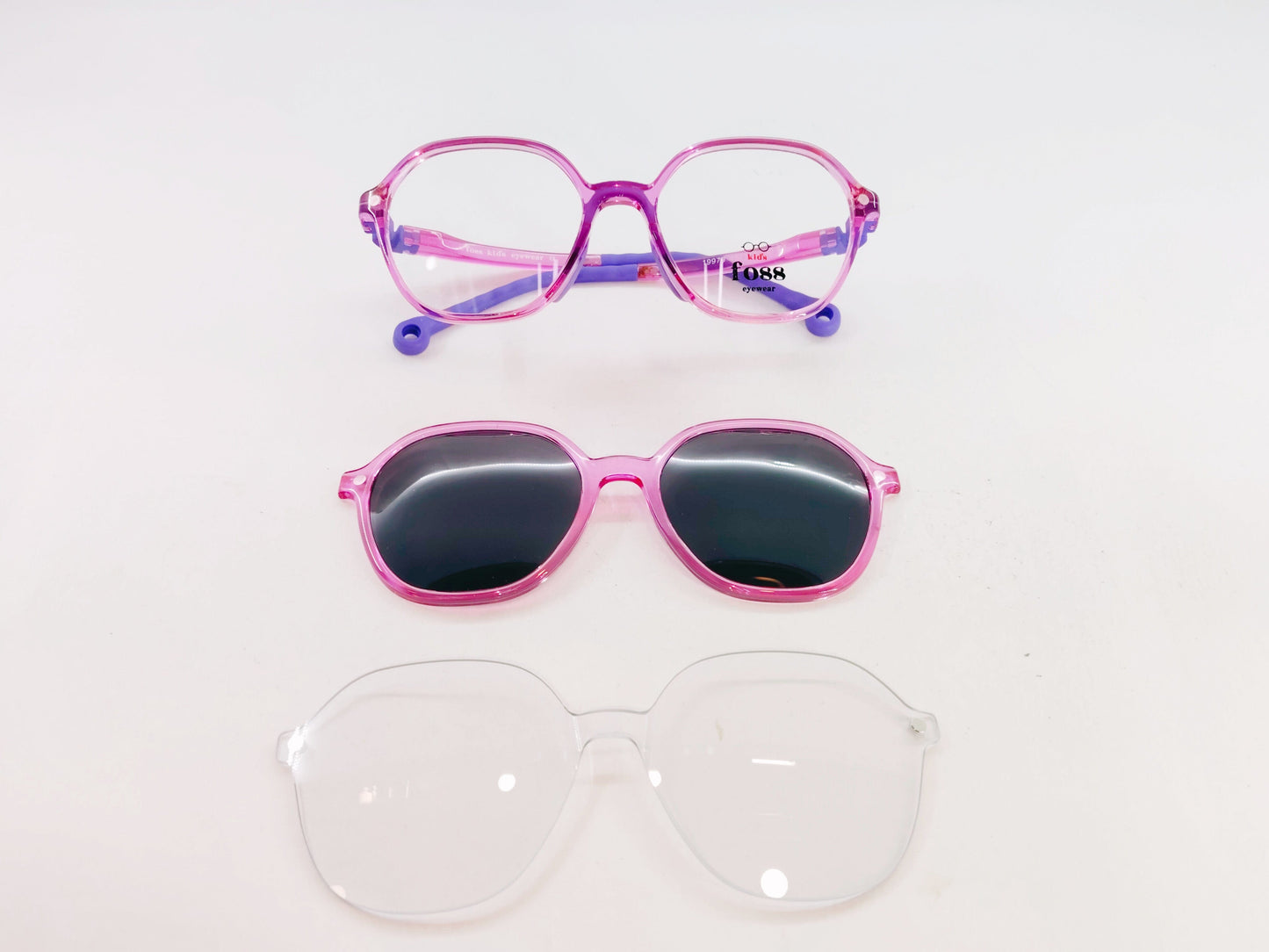iDom Eyeglasses Full Frame Hexa Clip on Specs For Kids 236633