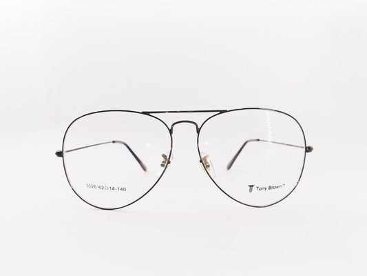 iDom Eyeglasses Full Rim Aviator Shape For Men TB3026