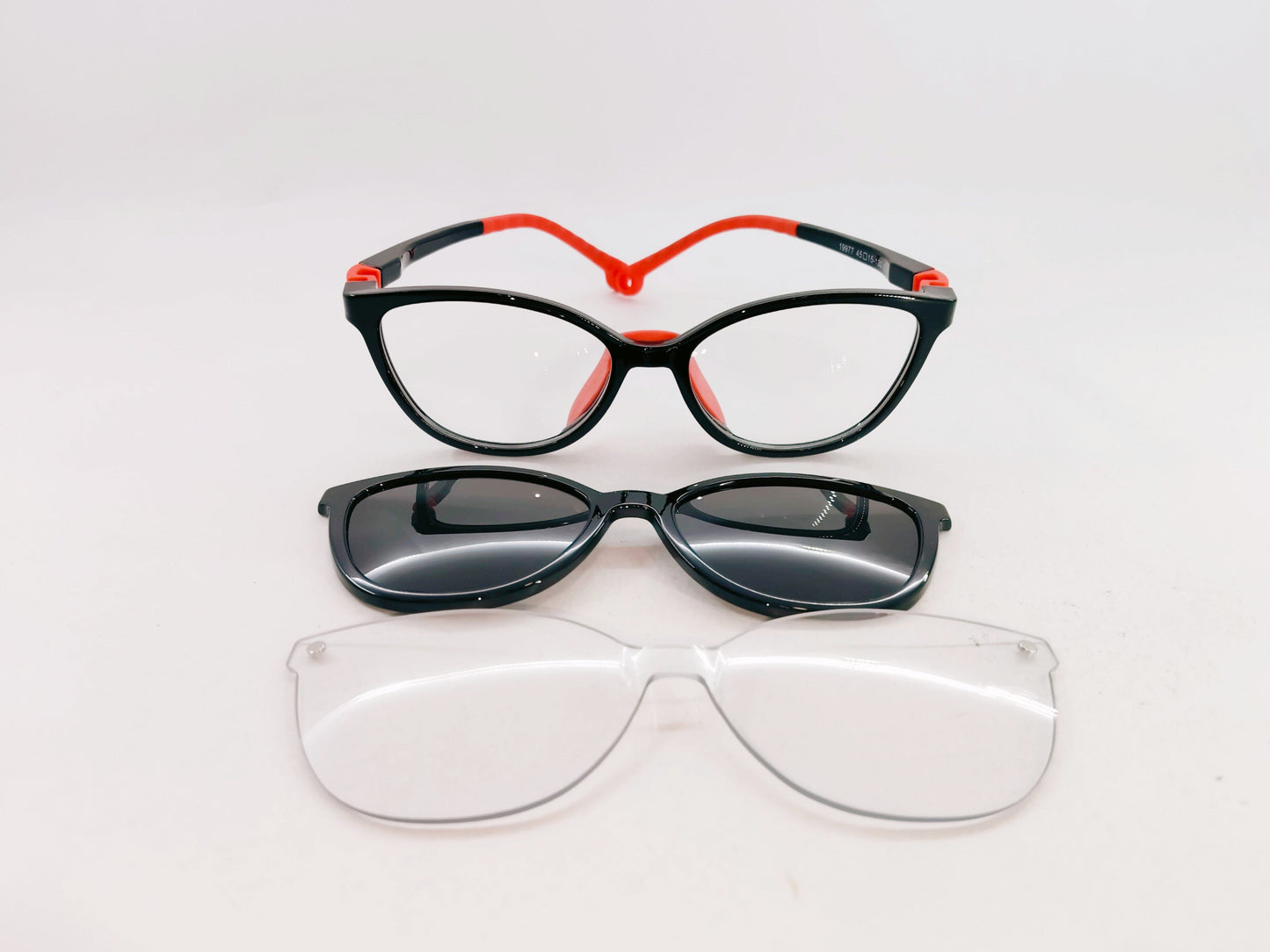iDom Eyeglasses Full Rim Cat-Eye Clip On For Kids 536787