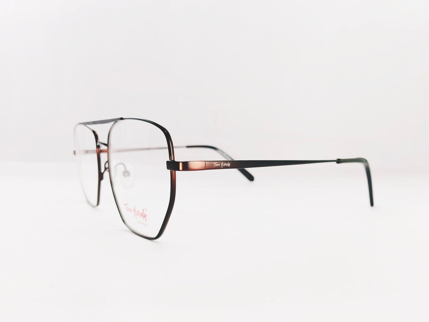 iDom Eyeglasses Full Rim Geometry Aviator Clip on For Men & Women 361153