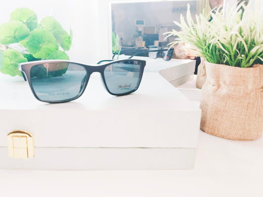 iDom Eyeglasses Full Rim Rectangle Clip On For Kids 242244