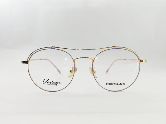 iDom Eyeglasses Full Rim Round Aviator Shape For Women 333462