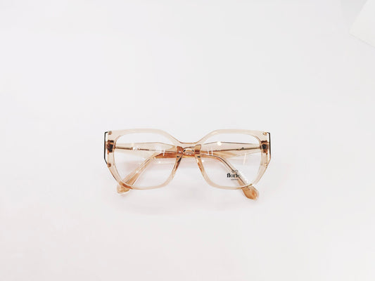 iDom Eyeglasses Full Rim Square Brown Transparent Color For Women 312995