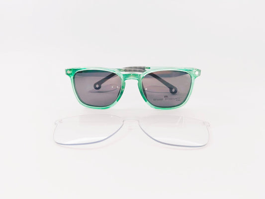 iDom Eyeglasses Full Rim Square Clip On For Kids 188907