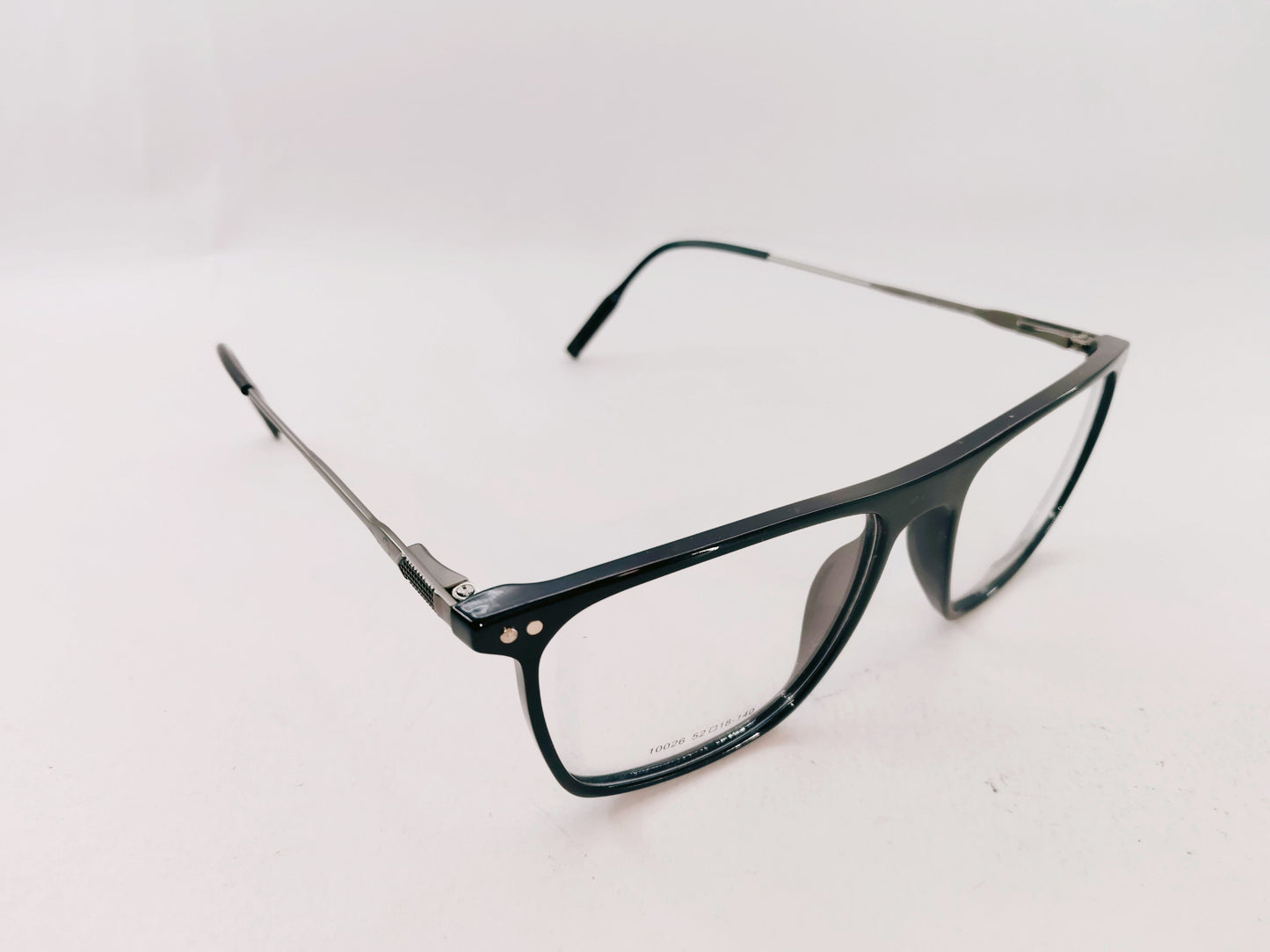 iDom Eyeglasses Full Rim Square Clip on For Men 10026C1