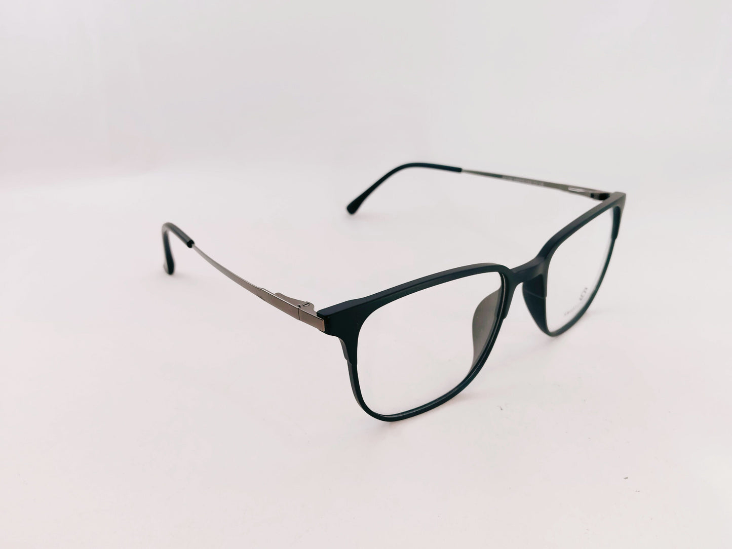 iDom Eyeglasses Full Rim Square Clip on For Men 310458