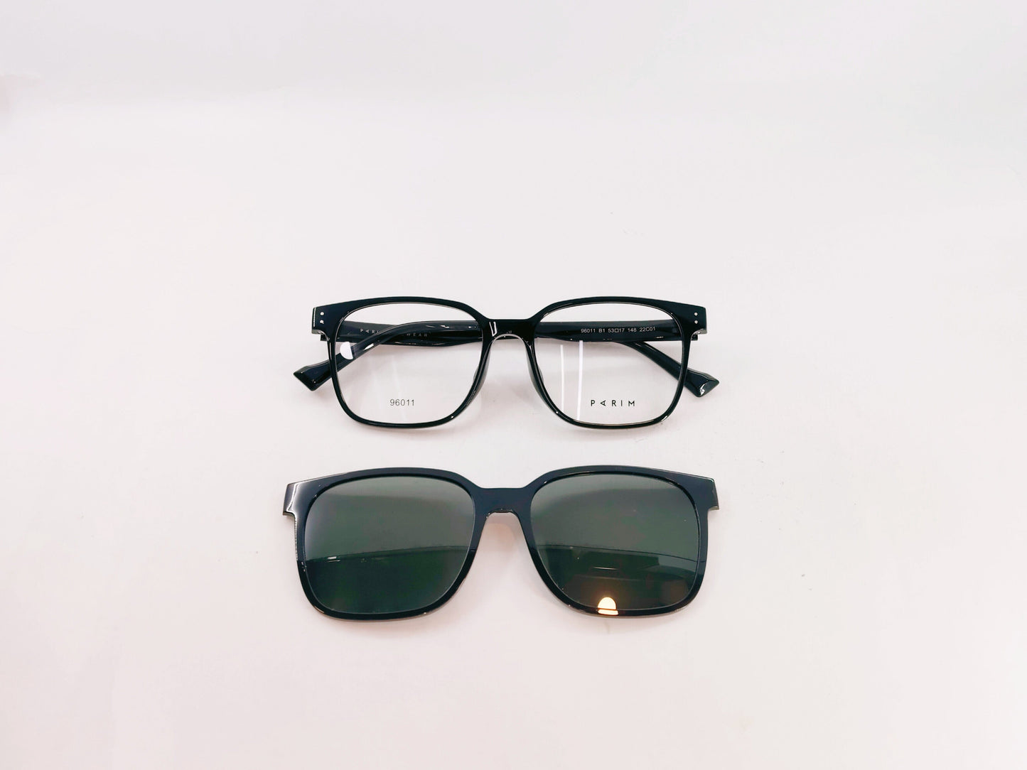 iDom Eyeglasses Full Rim Square Clip on For Men & Women 471838
