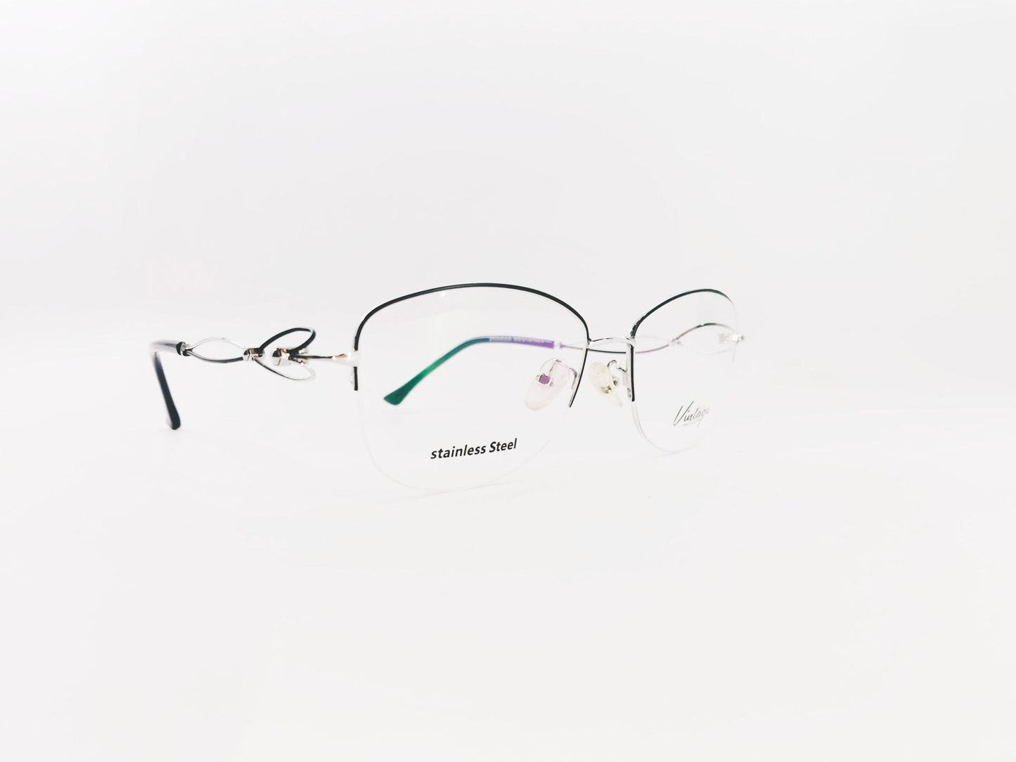iDom Eyeglasses Half Frame Oval Specs For Women 119610