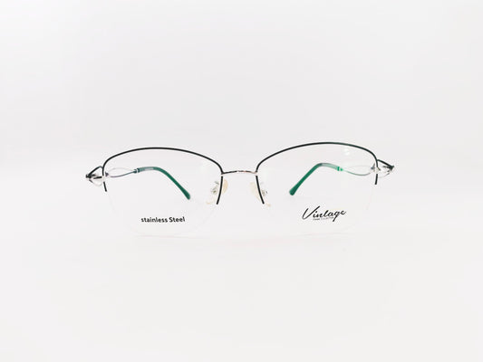 iDom Eyeglasses Half Frame Oval Specs For Women 119610