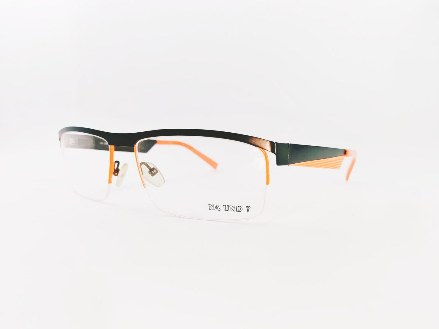 iDom Eyeglasses Half Rim Rectangle For Men 75F384