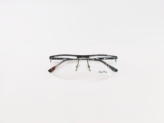 iDom Eyeglasses Half Rim Rectangle Shape for Men 149210