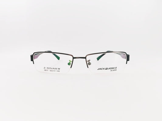 iDom Eyeglasses Half Rim Rectangle Shape for Men 220320