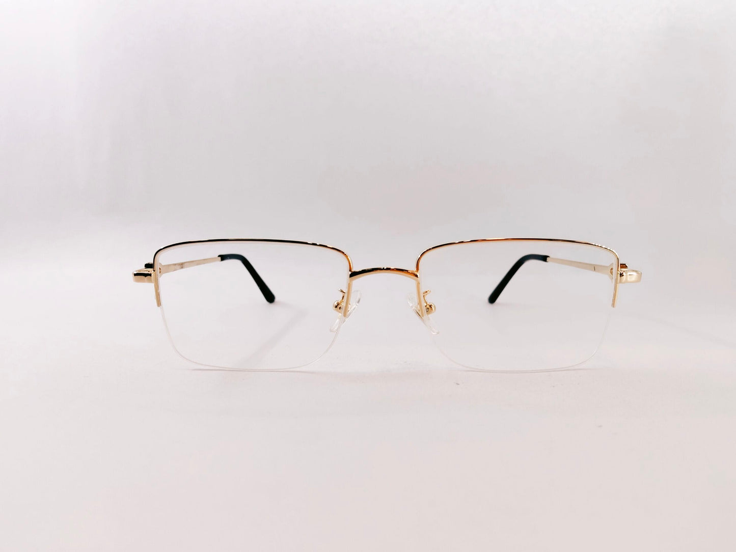 iDom Eyeglasses Half Rim Rectangle Shape for Men 221235
