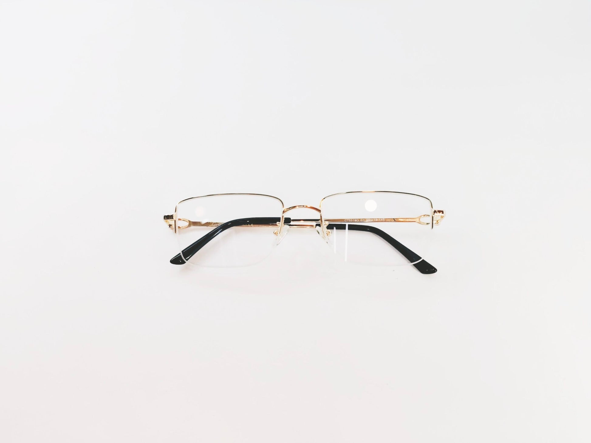 iDom Eyeglasses Half Rim Rectangle Shape for Men 221235
