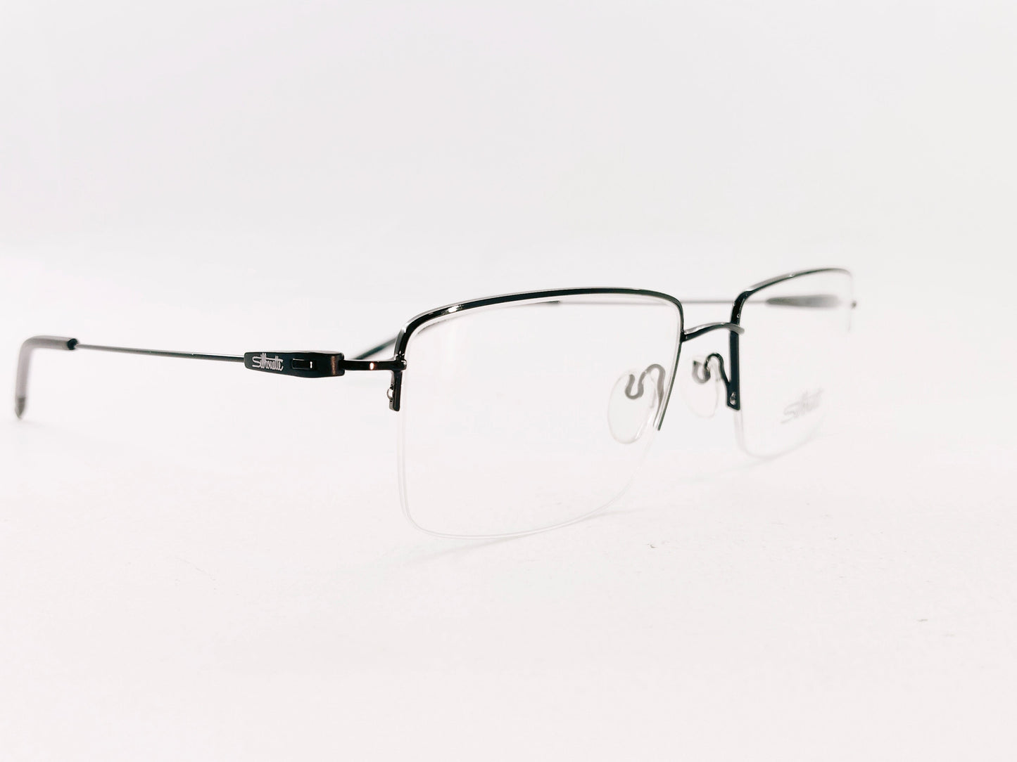 iDom Eyeglasses Half Rim Rectangle Shape For Men 222401