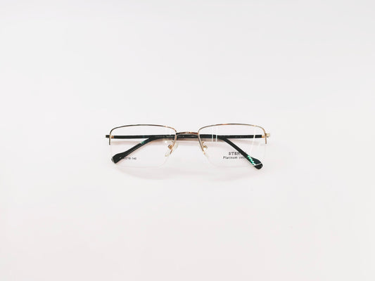 iDom Eyeglasses Half Rim Rectangle Shape for Men & Women 211376