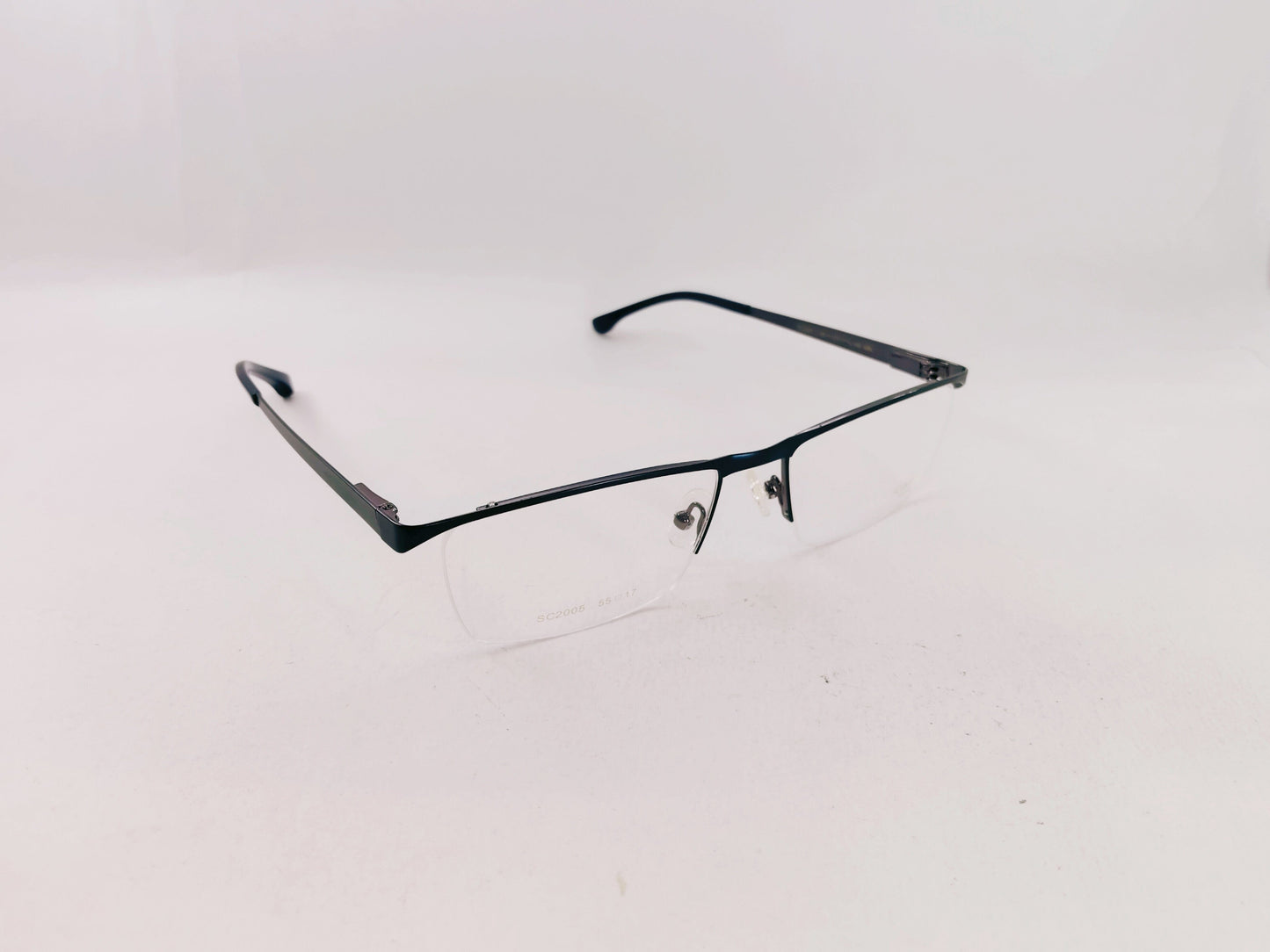 iDom Eyeglasses Half Rim Rectangle Specs For Men 162606