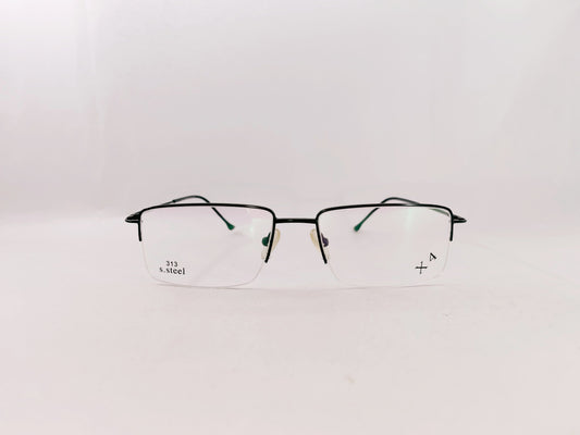 iDom Eyeglasses Half Rim Rectangle Specs For Men 217547