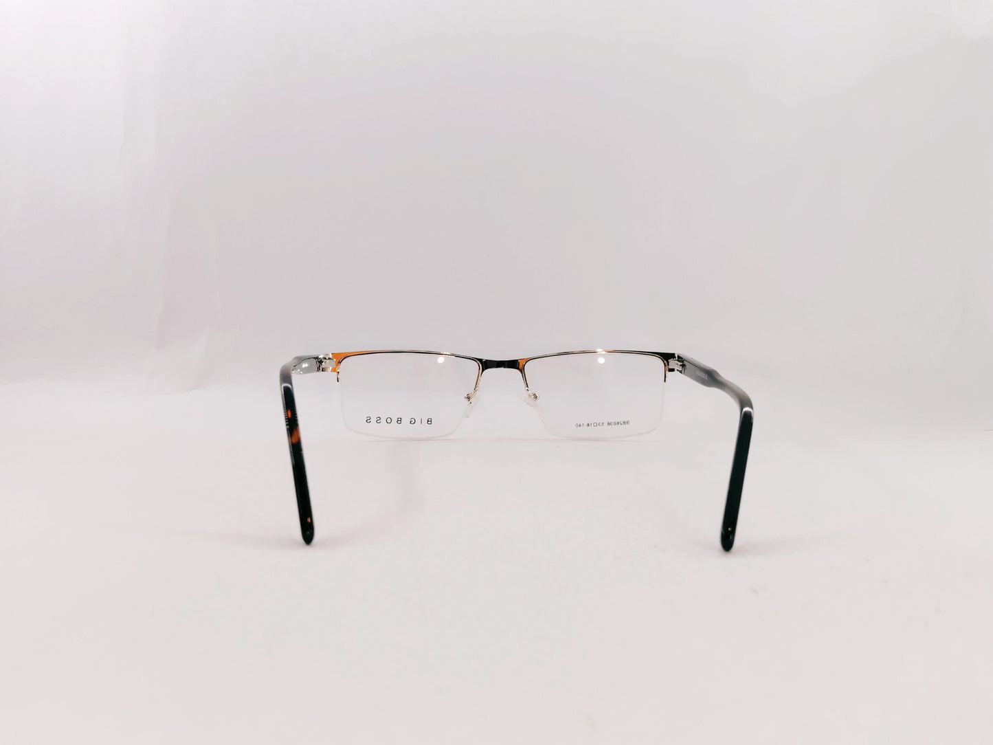 iDom Eyeglasses Half Rim Rectangle Specs For Men 305344