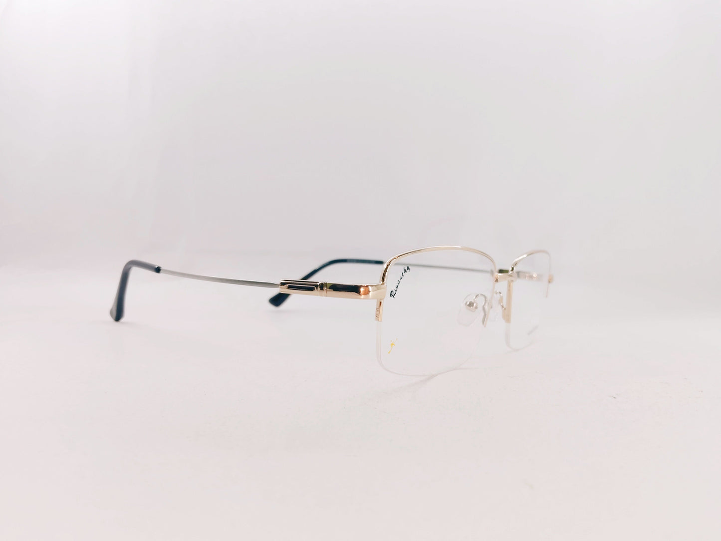 iDom Eyeglasses Half Rim Rectangle Specs For Men 359857