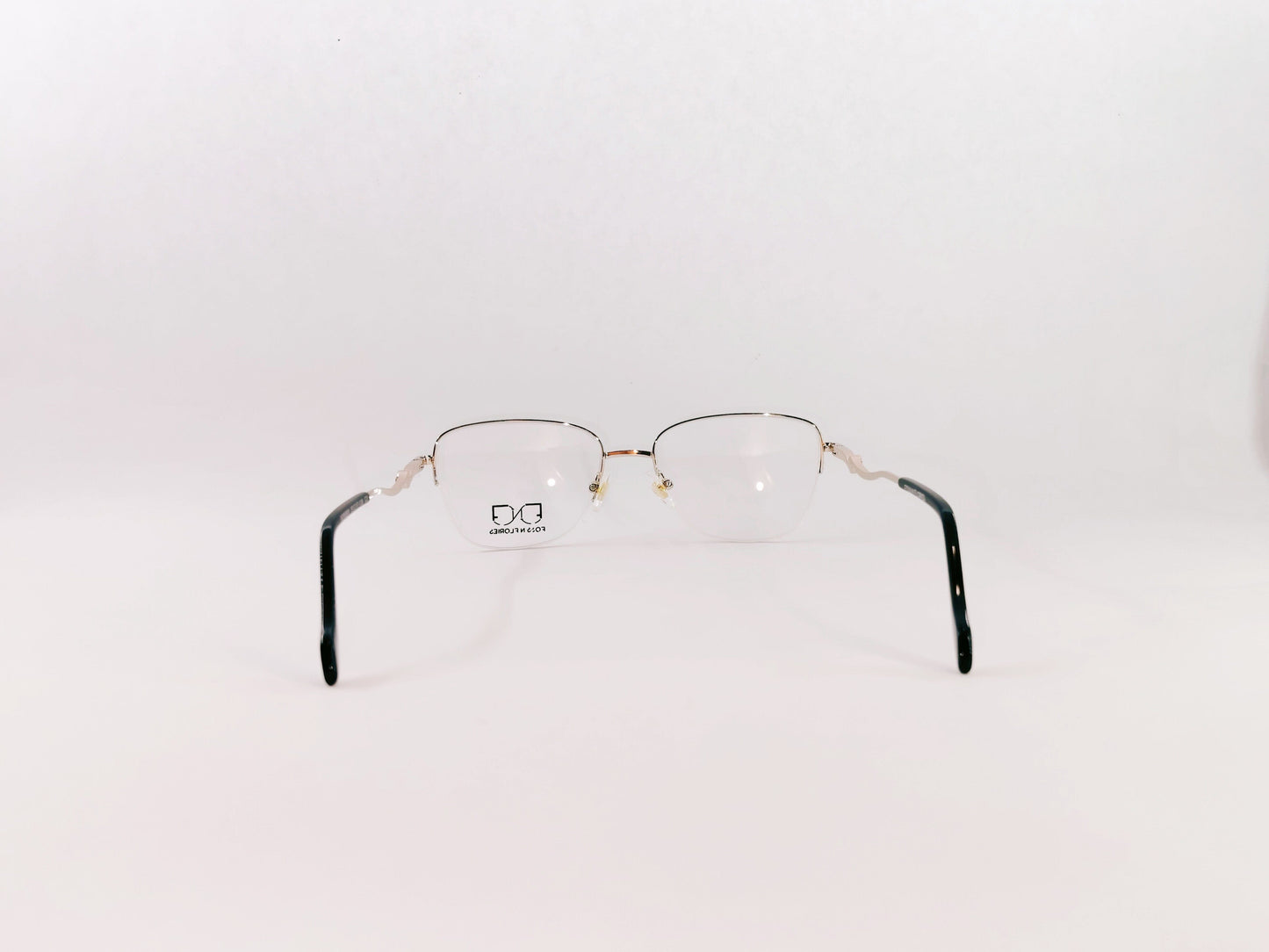 iDom Eyeglasses Half Rim Square Specs for Women 82958W