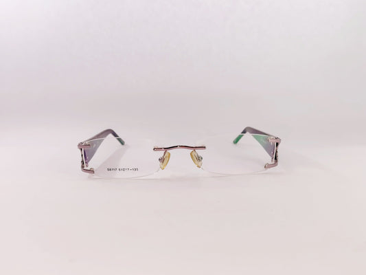 iDom Eyeglasses Rimless Cat-Eye Specs For Women 903548