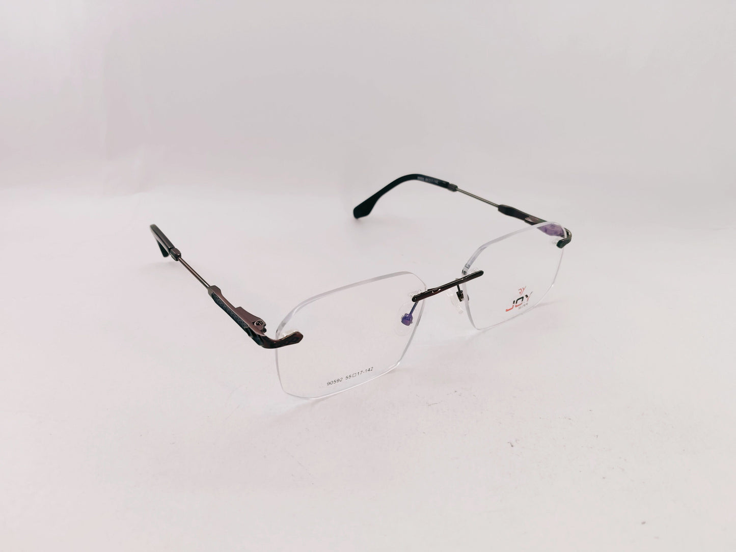 iDom Eyeglasses Rimless Geometric Square Specs For Men 867684