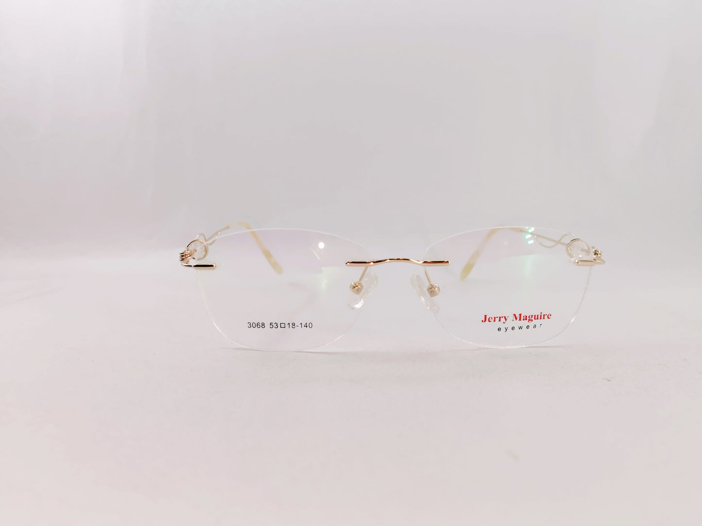 iDom Eyeglasses Rimless Oval Specs For Women 310003