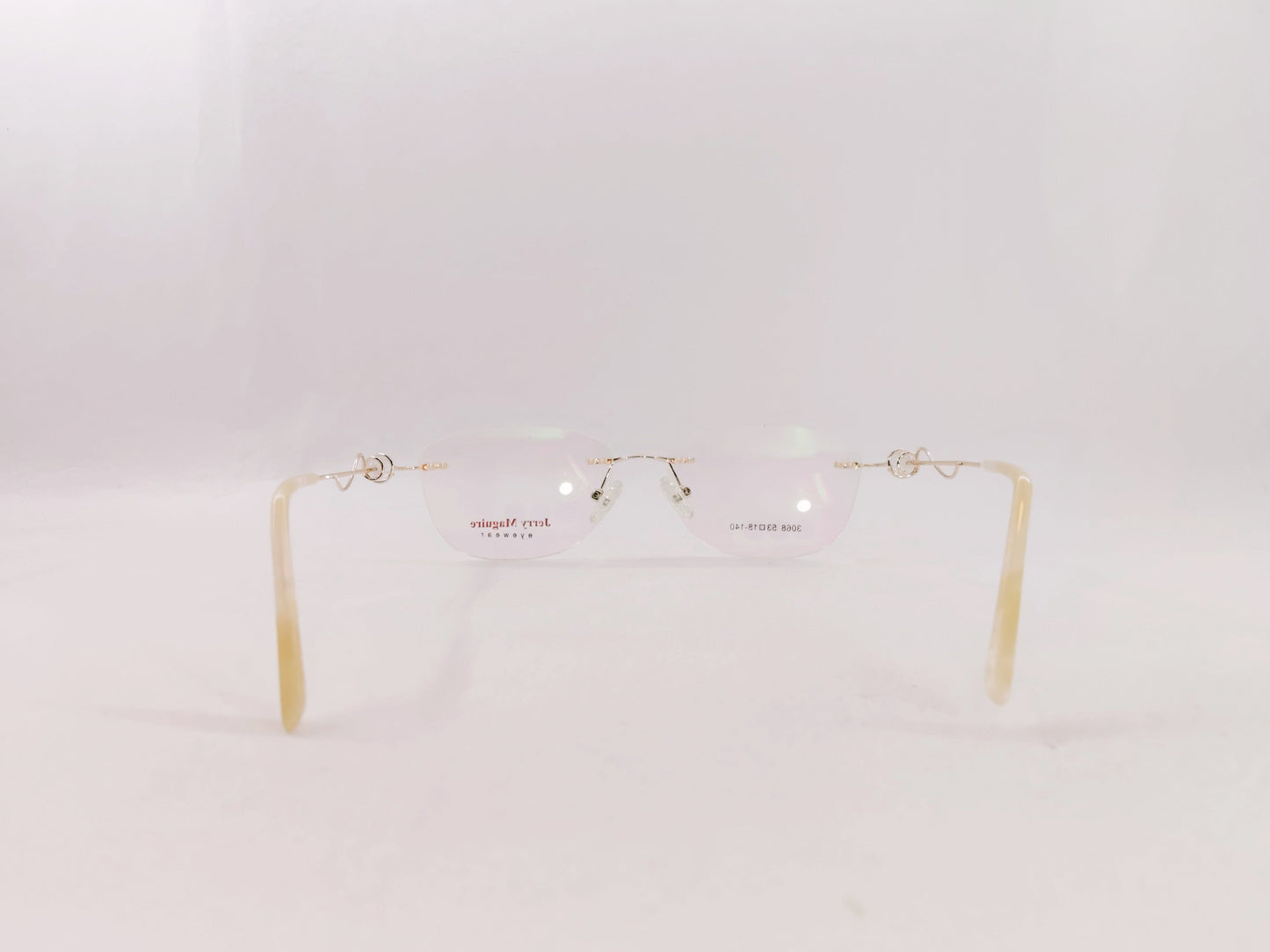 iDom Eyeglasses Rimless Oval Specs For Women 310003