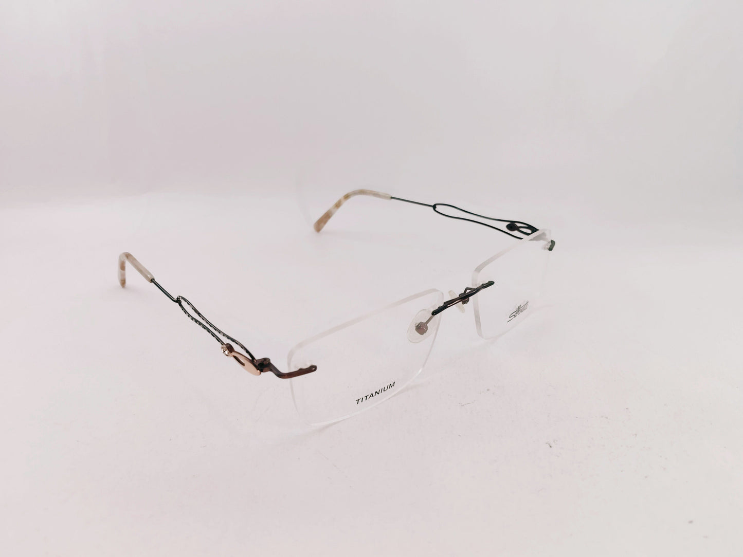 iDom Eyeglasses Rimless Rectangle Specs For Men 106679