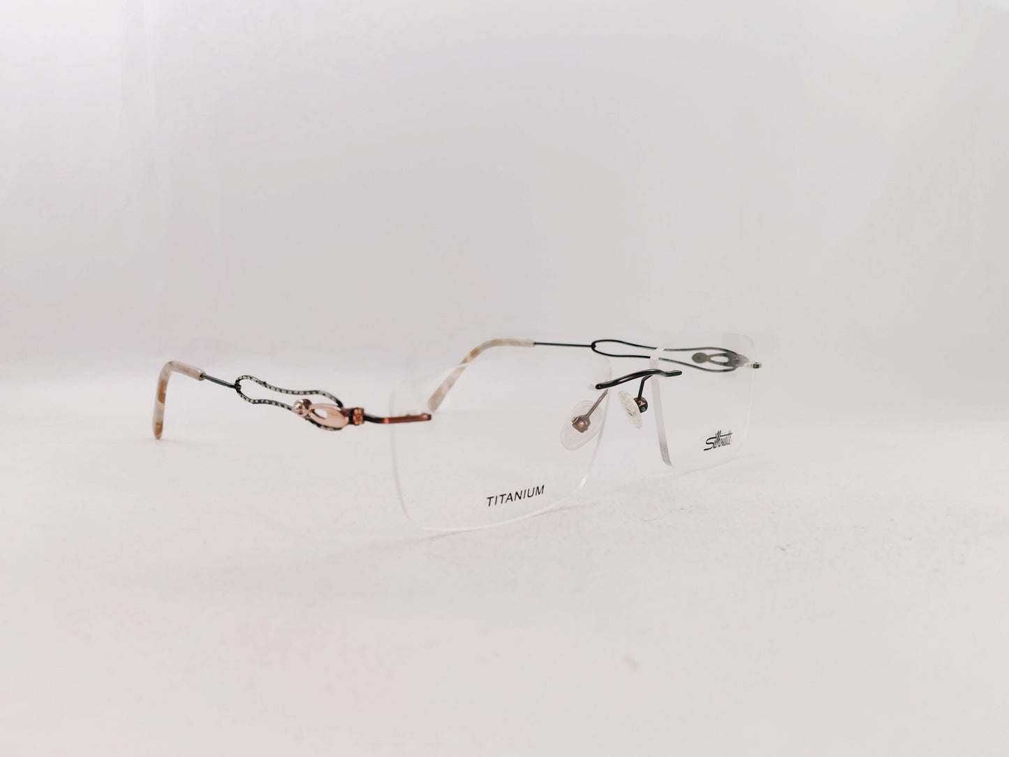 iDom Eyeglasses Rimless Rectangle Specs For Men 106679