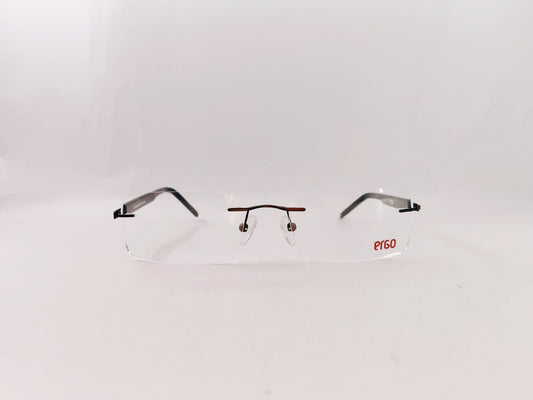 iDom Eyeglasses Rimless Rectangle Specs For Men 110981