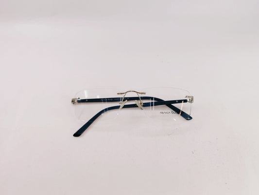 iDom Eyeglasses Rimless Rectangle Specs For Men 168195