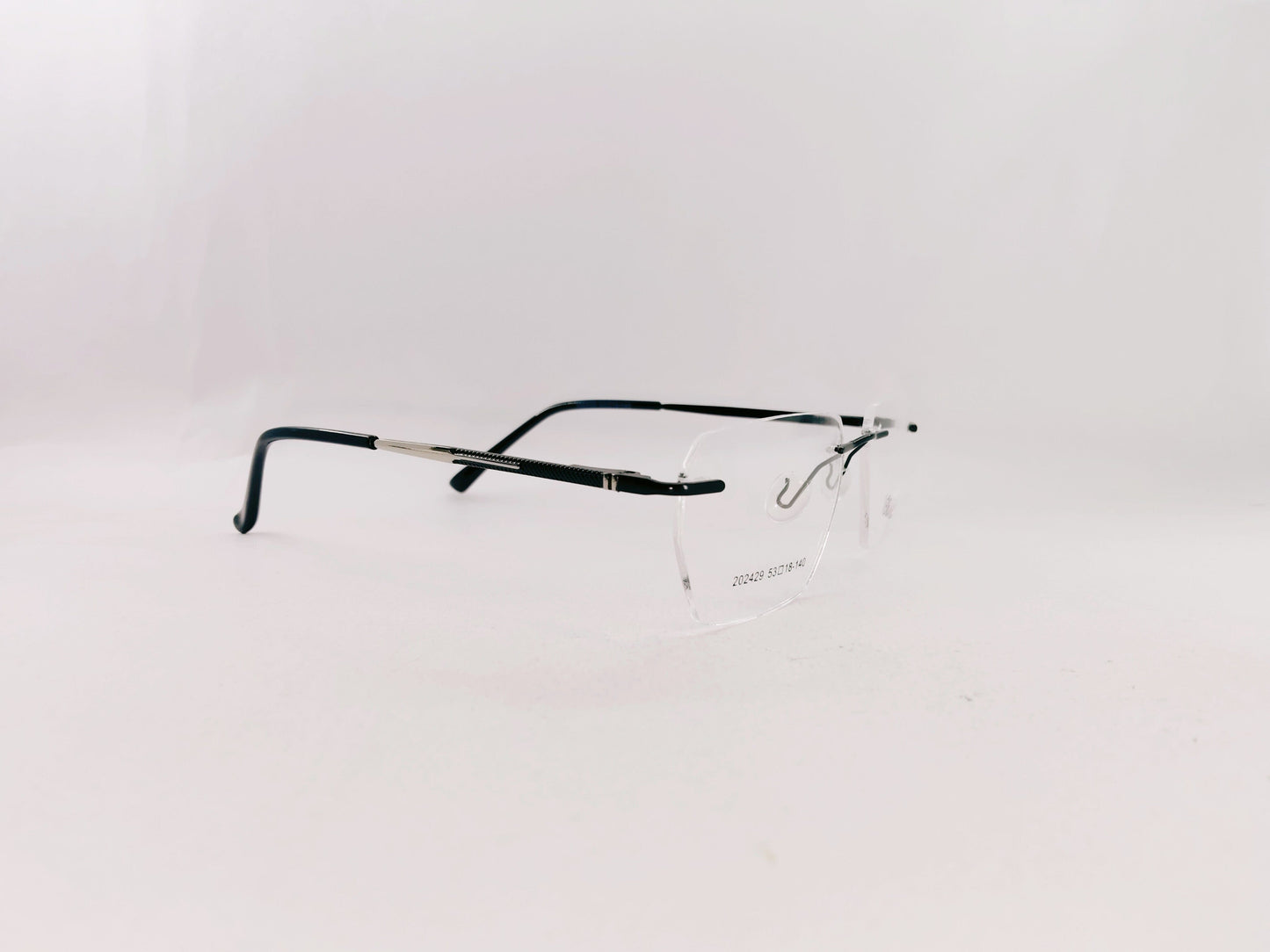 iDom Eyeglasses Rimless Rectangle Specs For Men 472178