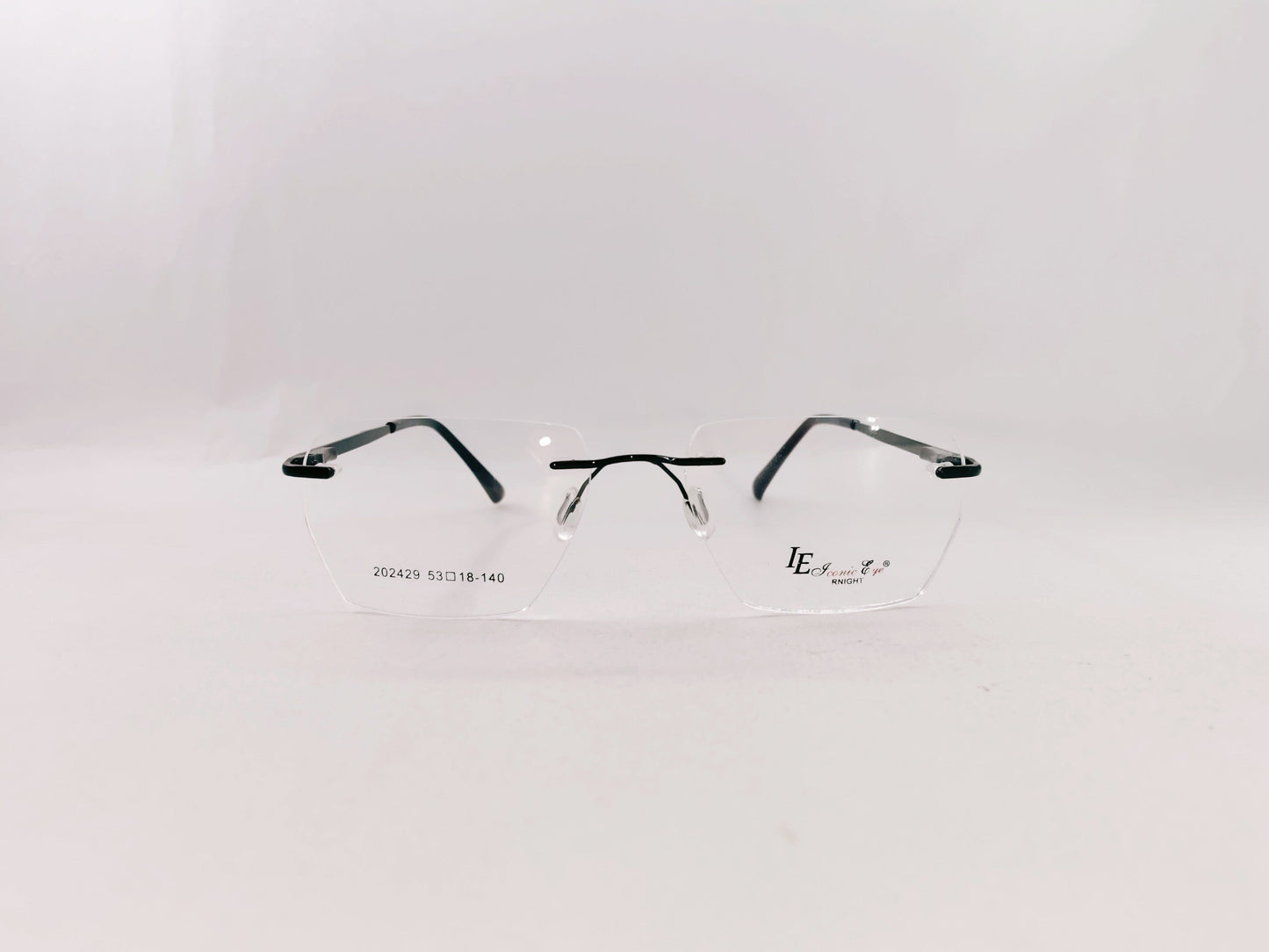 iDom Eyeglasses Rimless Rectangle Specs For Men 472178