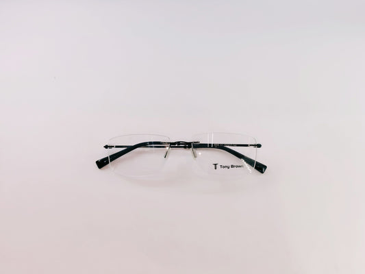 iDom Eyeglasses Rimless Rectangle Specs For Men & Women 319020