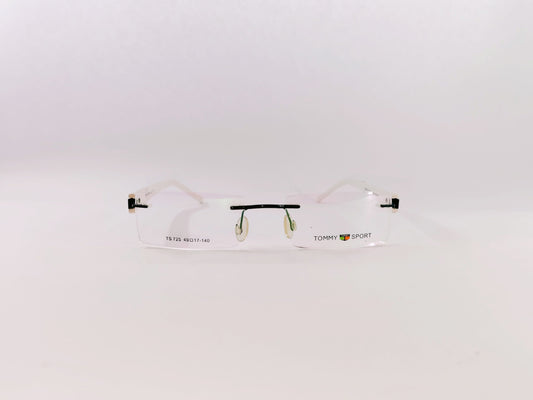 iDom Eyeglasses Rimless Rectangle Specs For Men & Women 326473